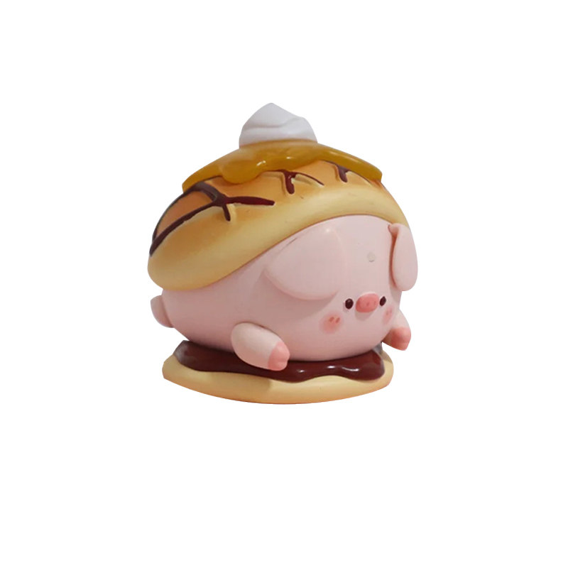 正版pikopig屁可甜品盲盒可爱可爱猪猪猪公仔歪瓜出品潮玩盲盒