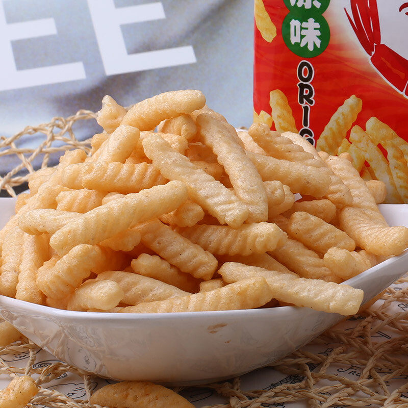 四洲虾条80g怀旧膨化食品儿童休闲零食香脆网红膨化食品