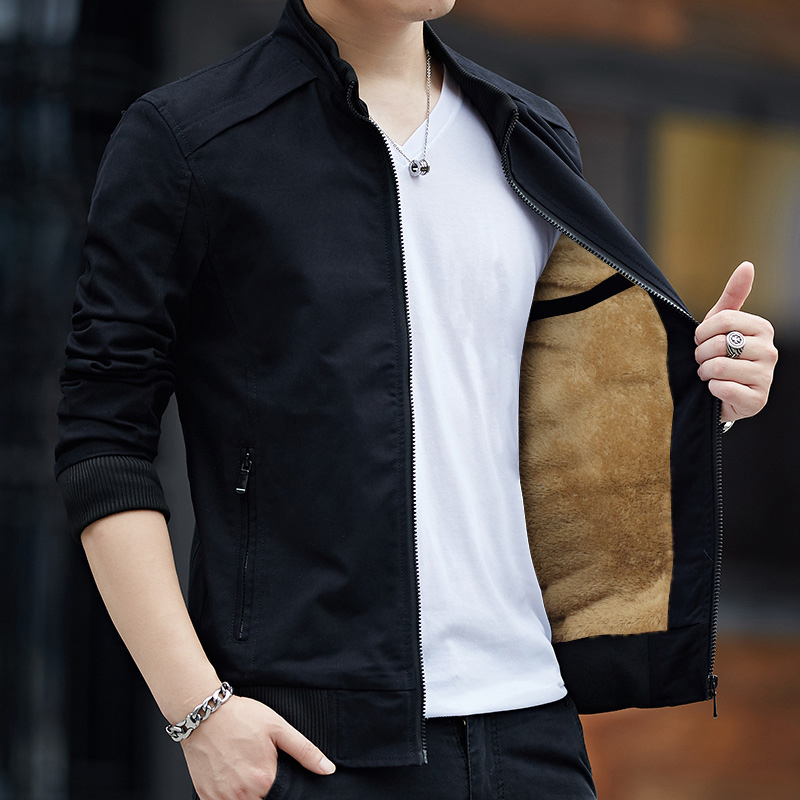 男士外套秋冬季2021新款潮流牛仔工装男装夹克冬装纯棉春秋款上衣