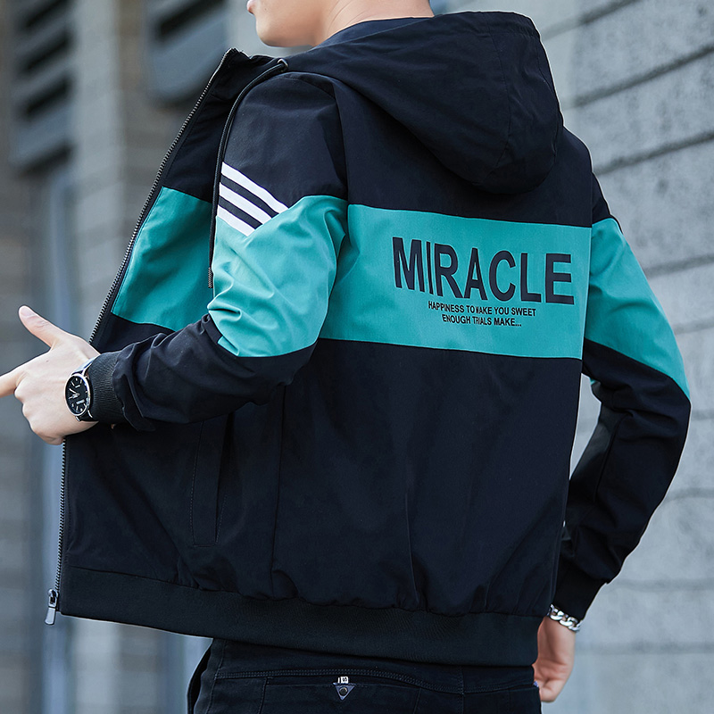 外套男韩版潮流休闲男士春秋款2022新款男装衣服春季男生工装夹克