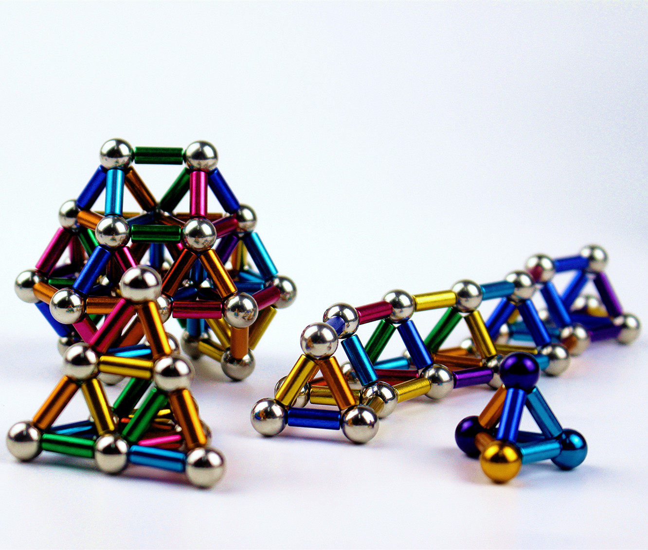 玩具巴克磁力棒钢组合套装魔力磁铁铁棒磁吸巴克球