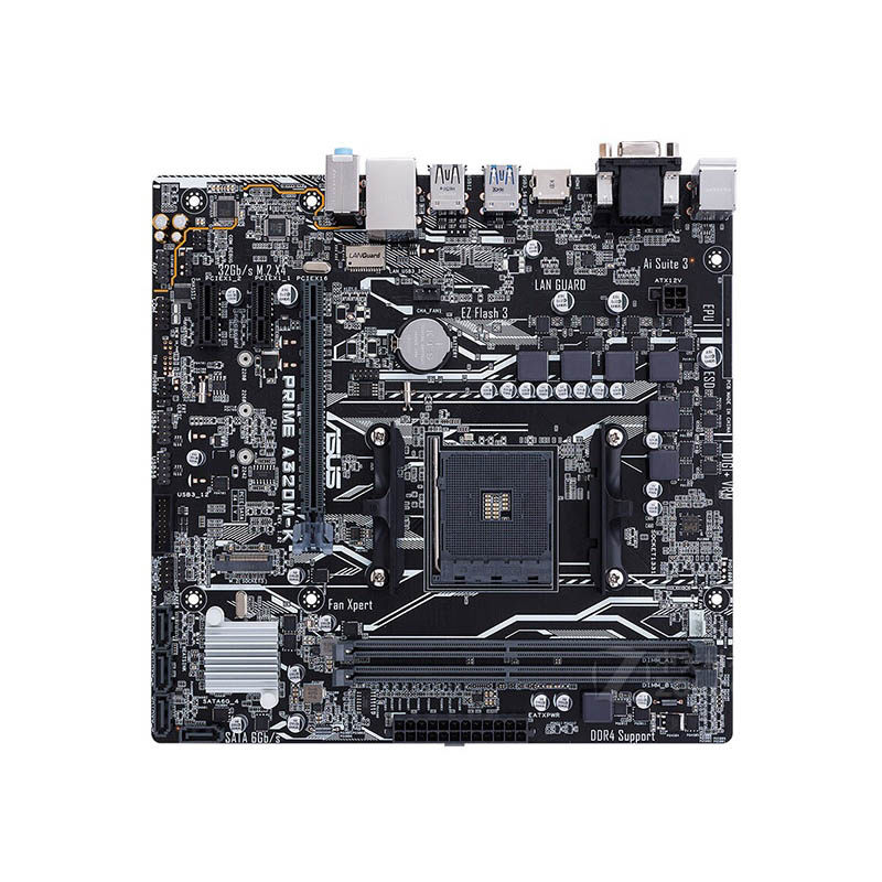 asus华硕a320mkam4主板ddr4m2支持amd锐龙r3r512代cpu