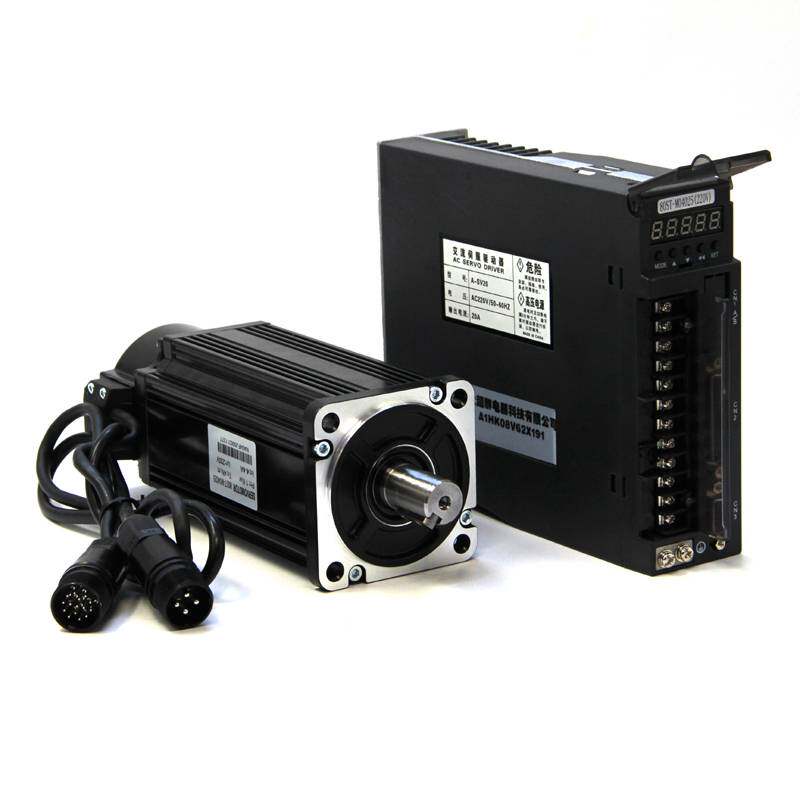 6080110130st交流伺服电机套装220v驱动器600w750w1kw2kw现货