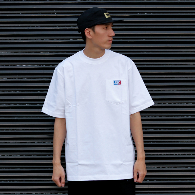 重磅 纯色T恤 净色小领口纯棉打底短袖 宽松街舞嘻哈bboy hiphop