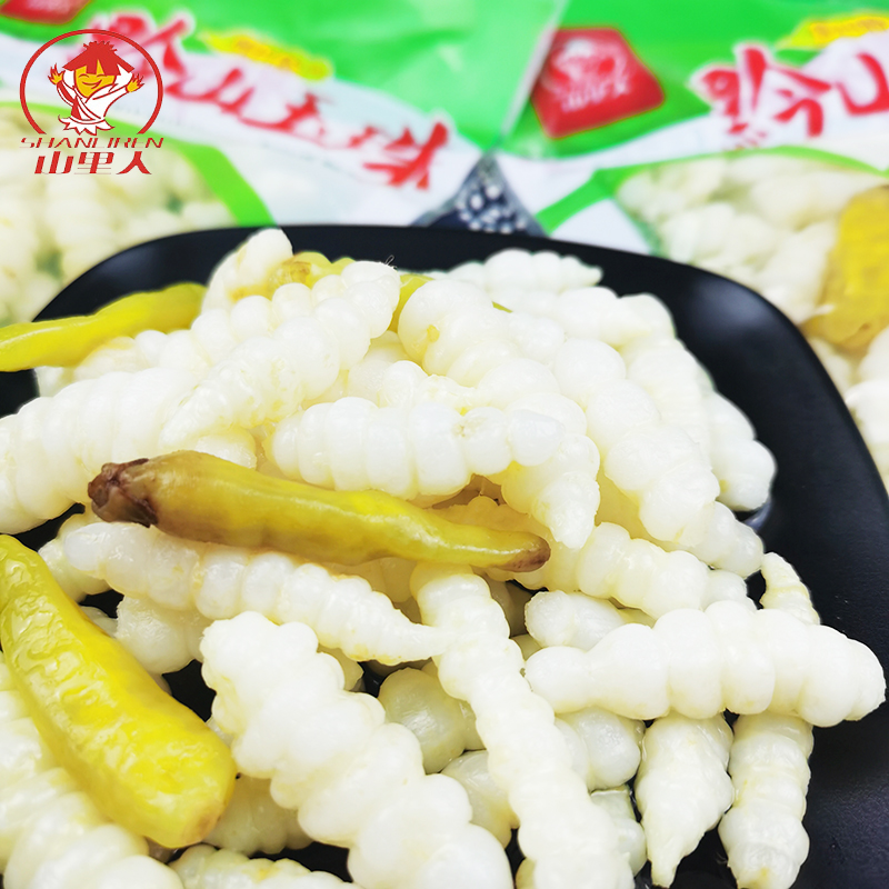 贵州特产山里人黔山玉珠400g6袋宝塔菜泡山椒味地腌制