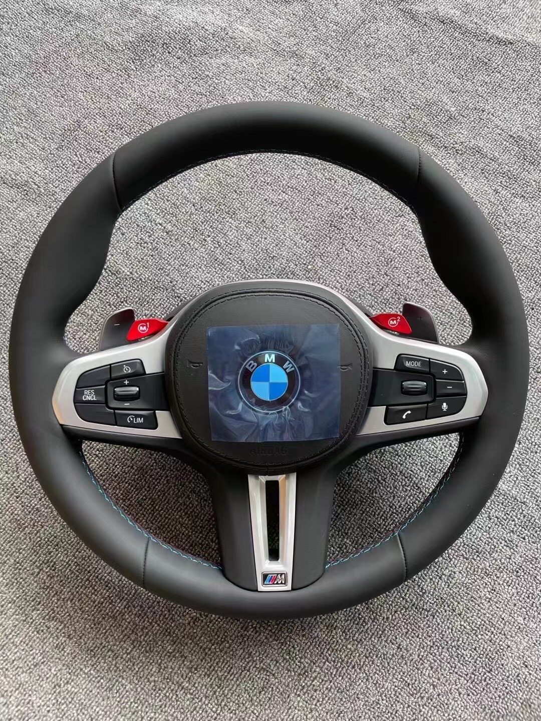 宝马原厂新款3547x3x4x5id6id7方向盘总成加热巡航acc拨片方向盘