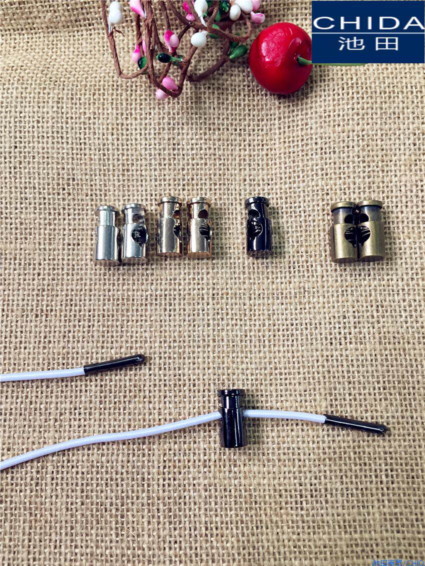 金属绳扣弹簧松紧调节止滑优质定绳服装抽绳纽扣