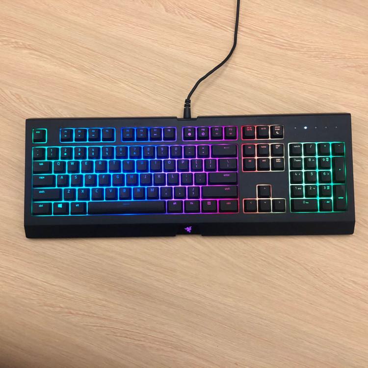 razer雷蛇蝰蛇鼠标萨诺狼蛛键盘台式机电脑有线键盘