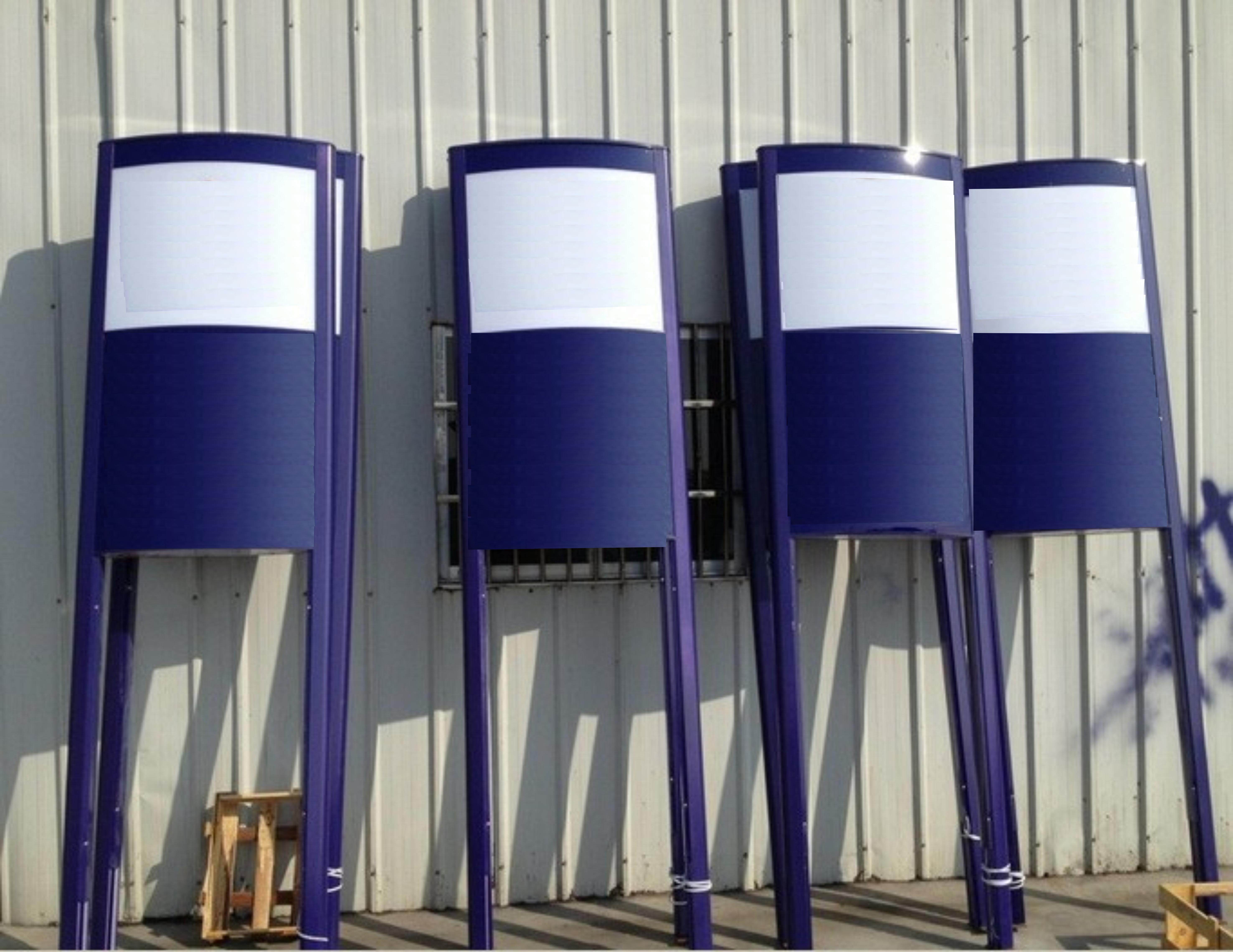 灯箱睿博方形户外立式广告太阳能吸塑路边60公分灯箱