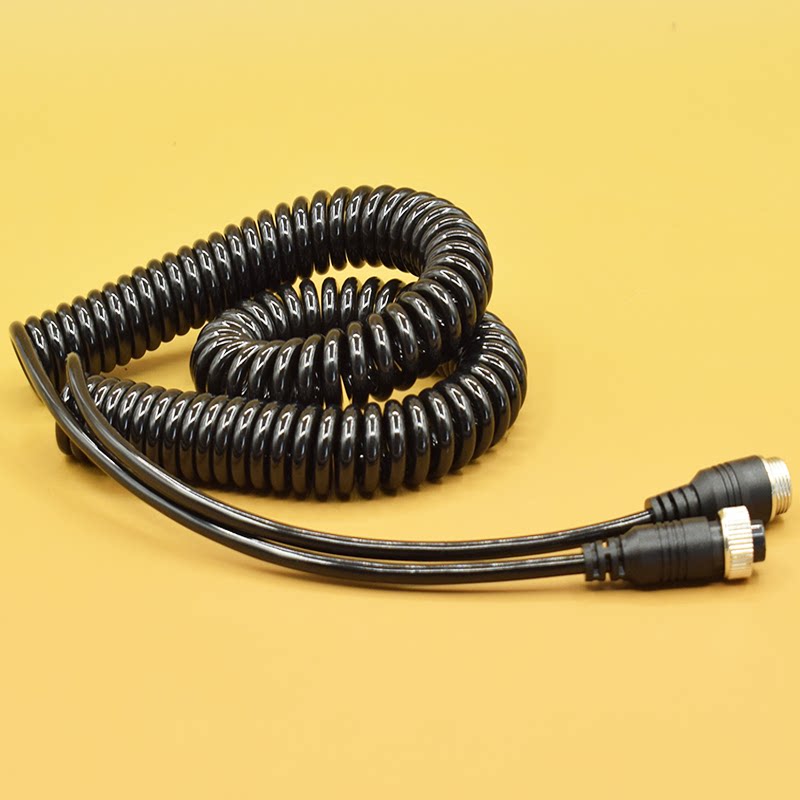 半挂车弹簧芯航空头纹线视频延长线伸缩视频线