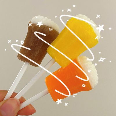 现货chupachups宝珠干杯汽水棒棒糖6支可乐热带水果橙子糖果