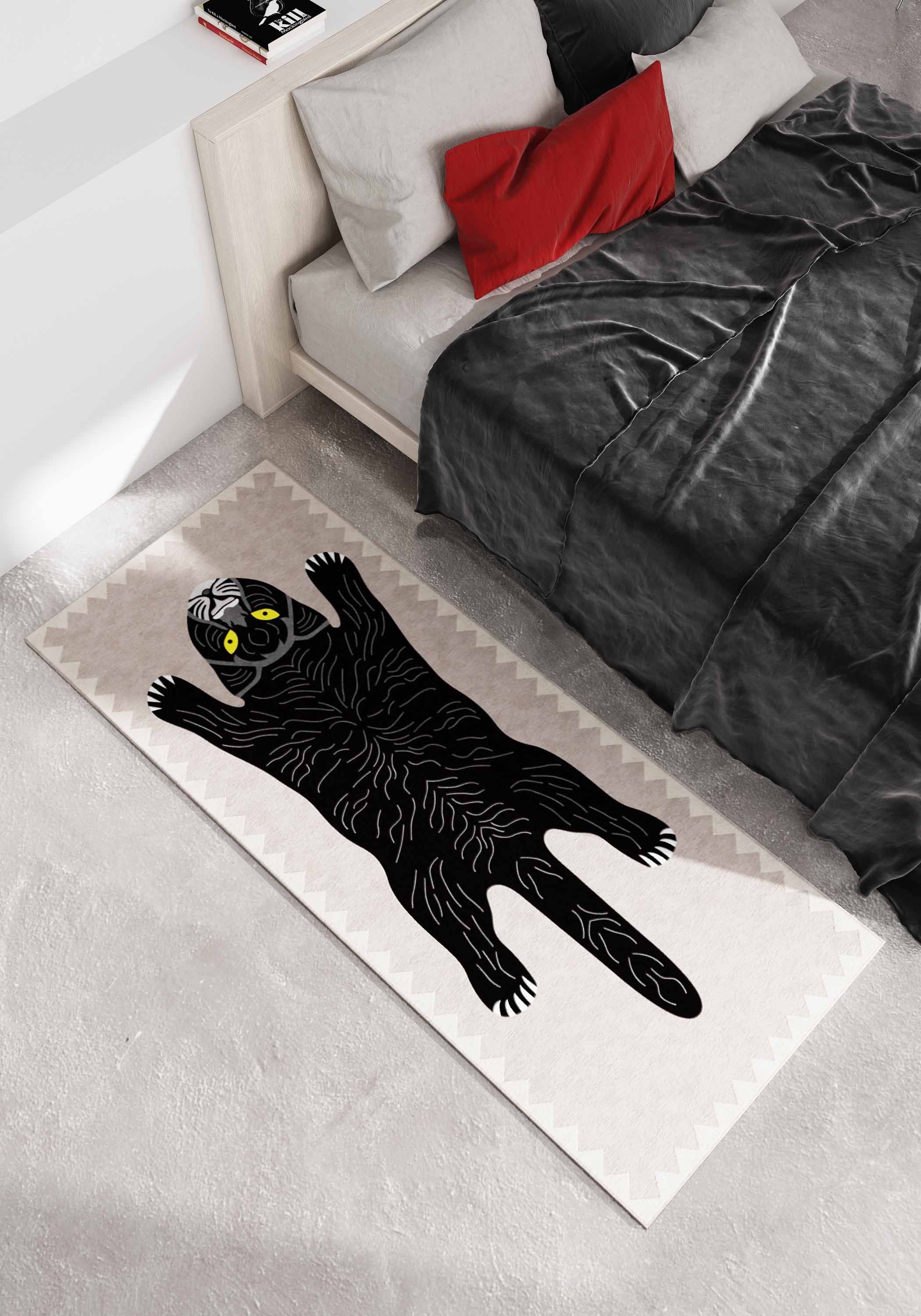 卡通动物地毯卧室客厅床边飘窗榻榻米阳台床下地毯