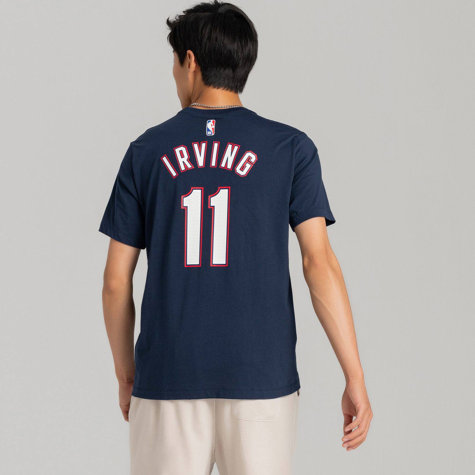 nbanike耐克篮网队欧文ceplayer男子t恤时尚潮流百搭短袖da7359