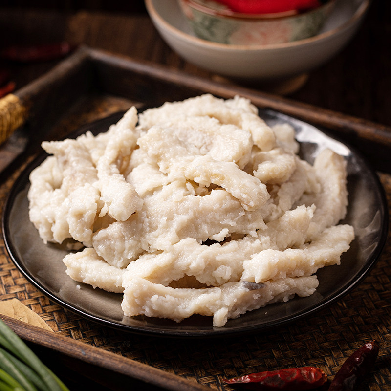 手工鱼滑新鲜现做福州传统街边小吃鱼圆海鲜火锅食材丸