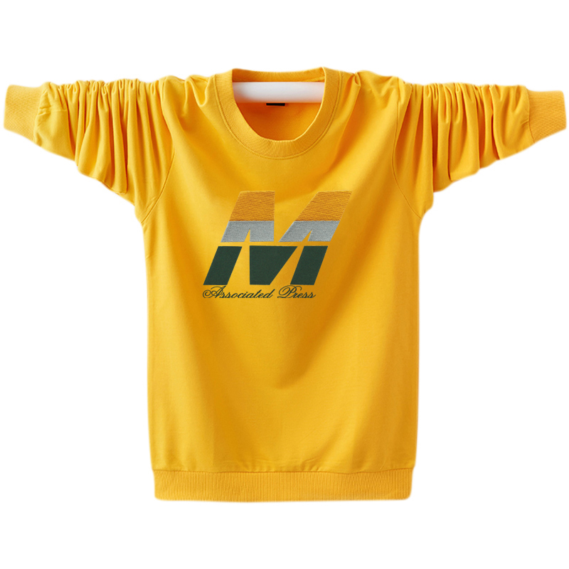 2021春秋新款男装纯棉卫衣男长袖T恤 青少年学生韩版宽松大码卫衣