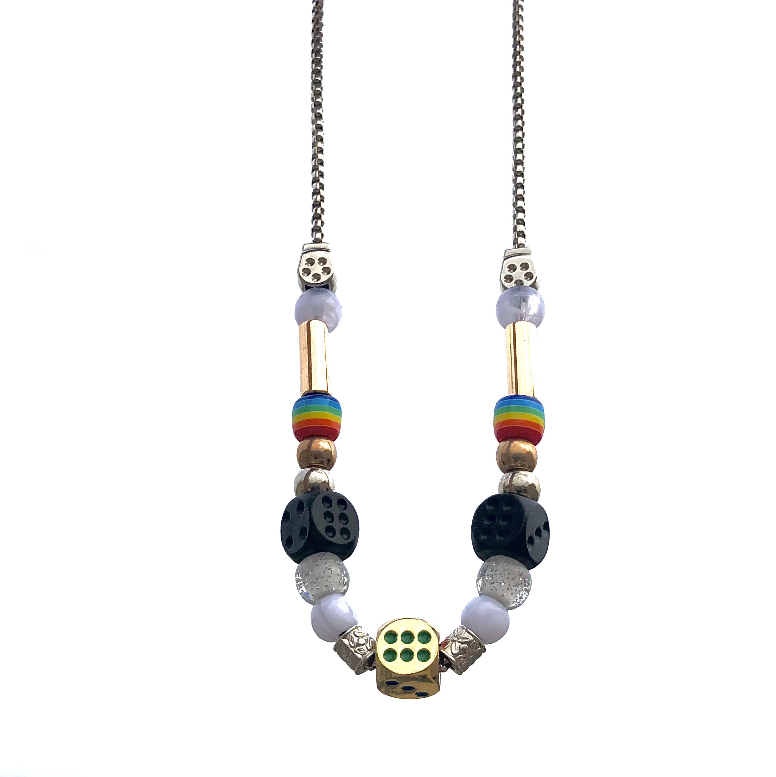 嘻哈triple原创小众辣妹y2k骰子高级项链高街项链