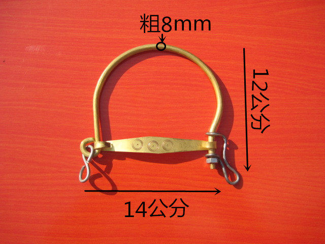 纯铜牛鼻环牛鼻子牵引扣牛鼻圈牛鼻栓鼻夹子牛用设备器械钳套牛扣
