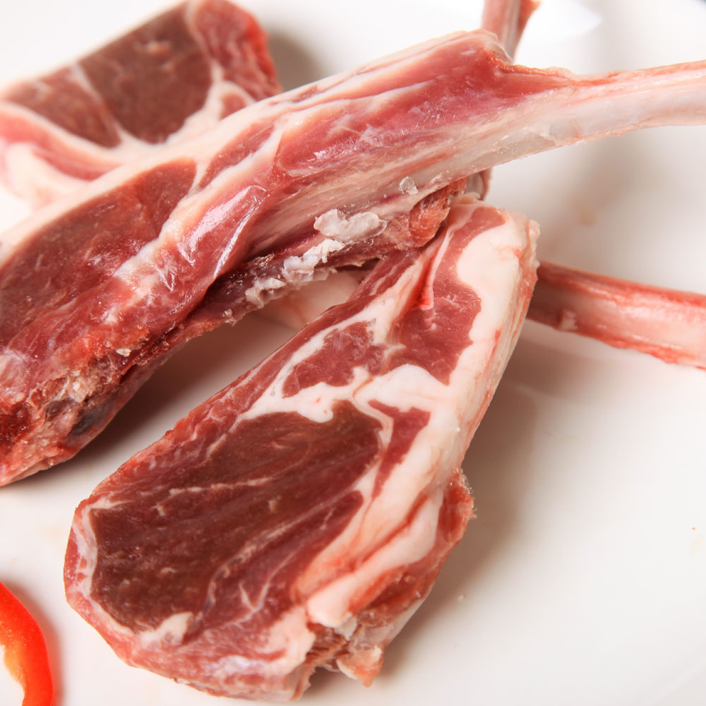 56块装北京闪送600g内蒙古法式羊排新鲜羔羊肉羊生羊肉