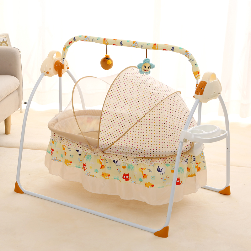 孩子家婴儿摇篮床电动摇床安抚新生睡篮哄娃神器宝宝小摇床摇摇床