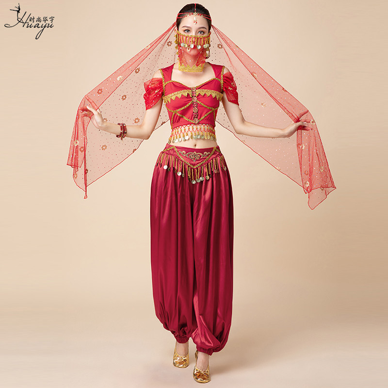 印度舞蹈演出服茉莉公主民族沙漠异域风情肚皮天竺民族服装
