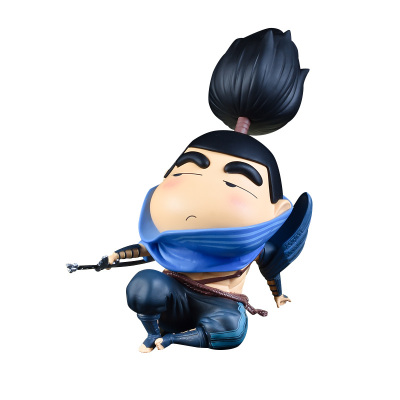 q版武士小新手办cos亚索lol手办动漫二次元创意车载机箱手办模型活动