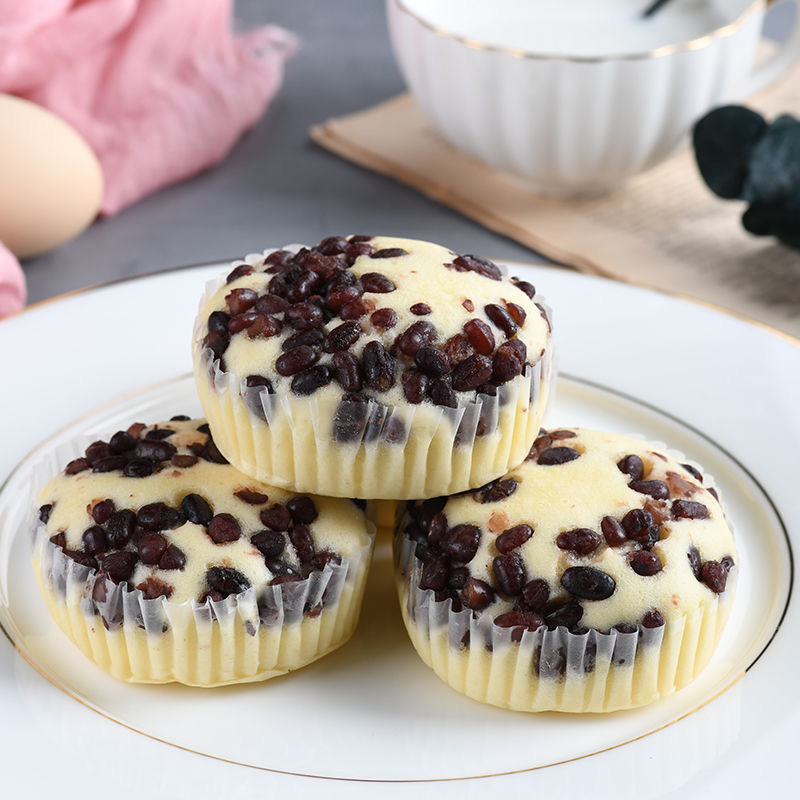奶香新款红豆蛋糕营养早餐不上上火休闲零食传统糕点