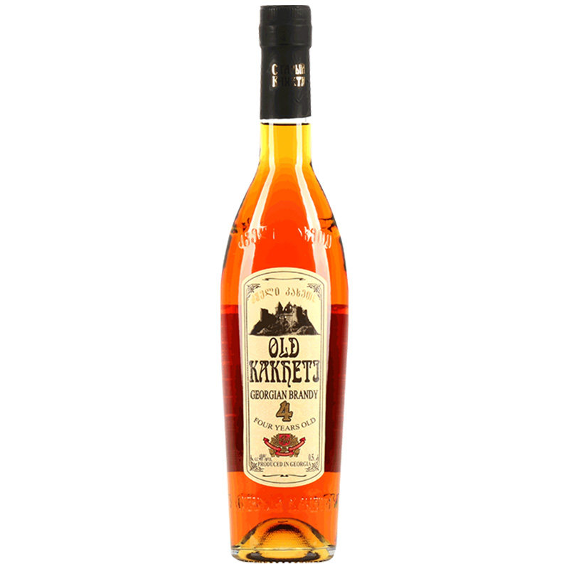 送一欧卡5年陈酿白兰地酒xo洋酒套装格鲁吉亚原瓶白兰地