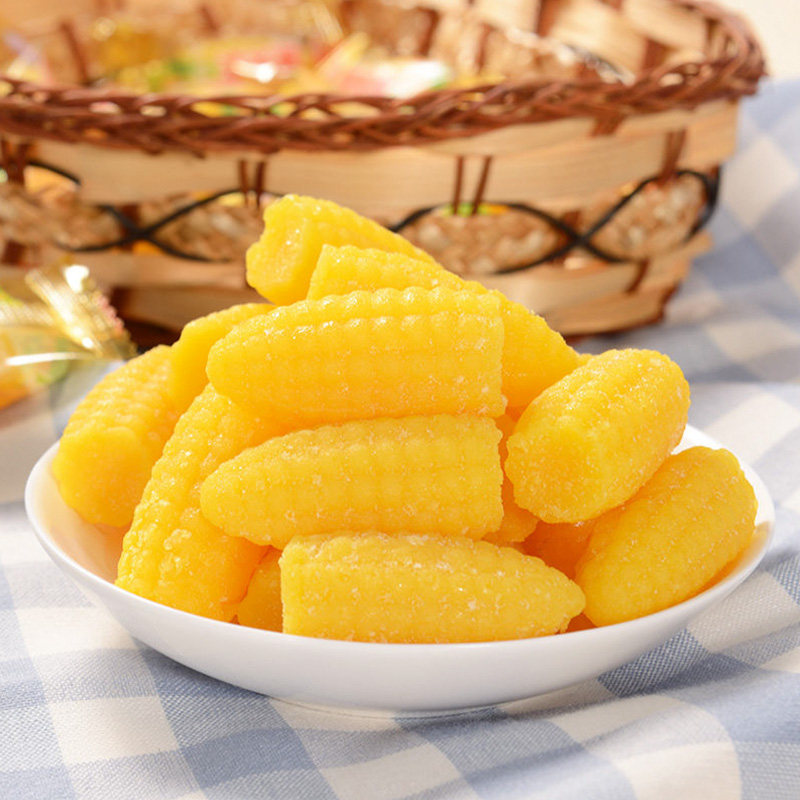 蜡笔小新玉米糖软糖518g休闲小零食结婚庆喜糖果散装儿童怀旧零食