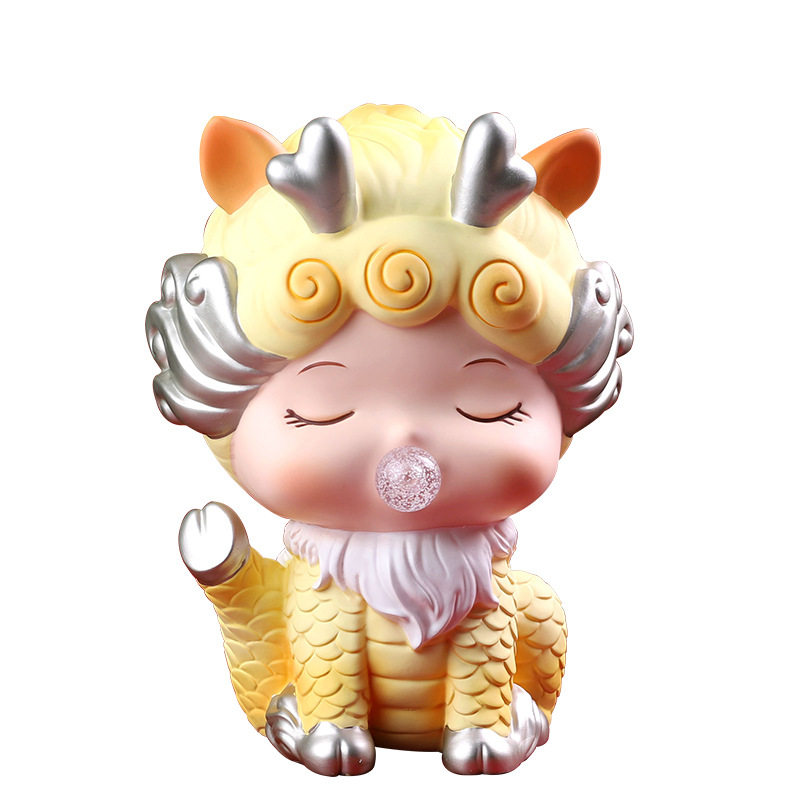 天降瑞兽存钱罐可爱儿童硬币储蓄罐创意家居装饰摆件新年礼物喜庆