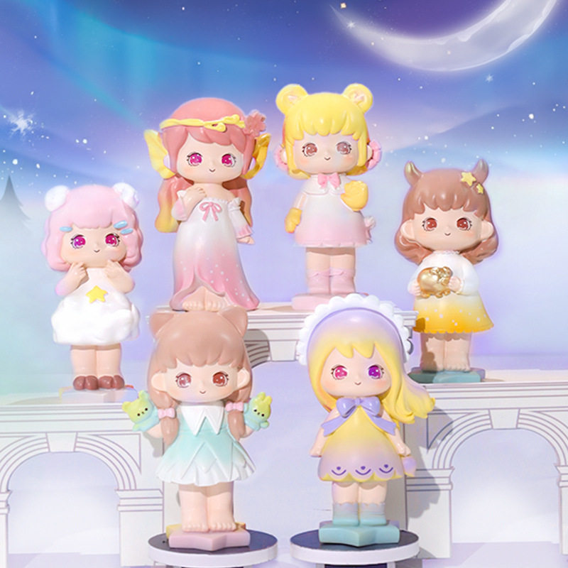 十二星座盲盒手办少女卡通女孩公仔树脂树脂工艺工艺品潮玩盲盒