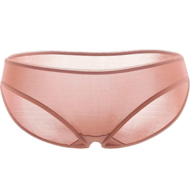 nita妮塔真丝内裤女性性感100桑蚕蚕丝纯色女三角裤