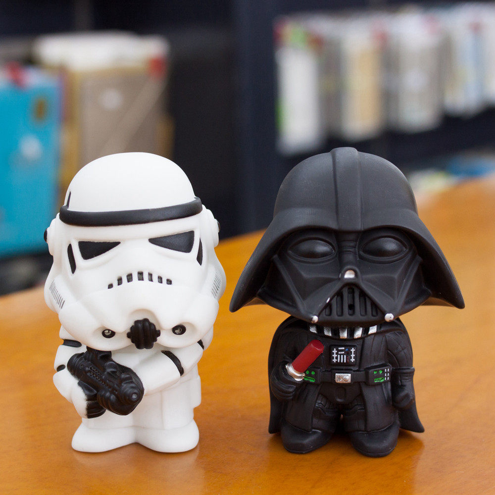 摆件星球大战黑武士手办公仔模型starwars白兵玩具汽车潮玩盲盒