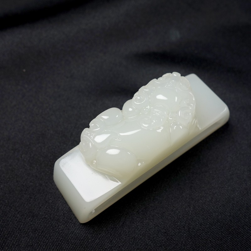 新疆和田白玉男士腰配腰挂转运招财皮带扣玉石貔貅腰带扣只穿单层