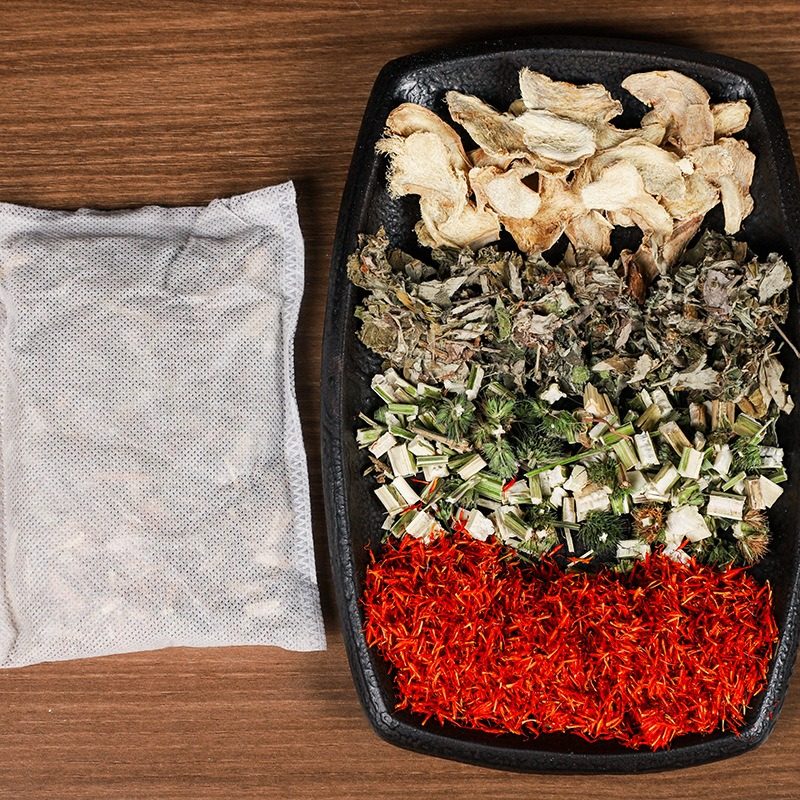 艾草艾叶老姜红花泡脚中药包女足浴粉包祛湿张嘉倪同款生姜去湿气