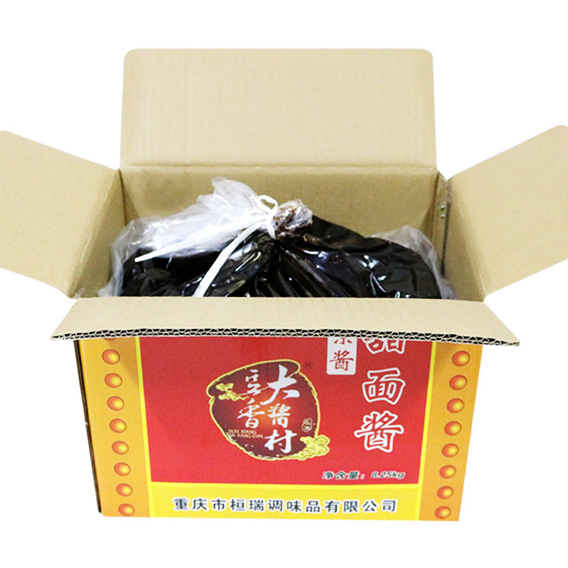 重庆庆大酱村甜面酱调味品9kg箱装北京烤鸭炸酱酱类调料