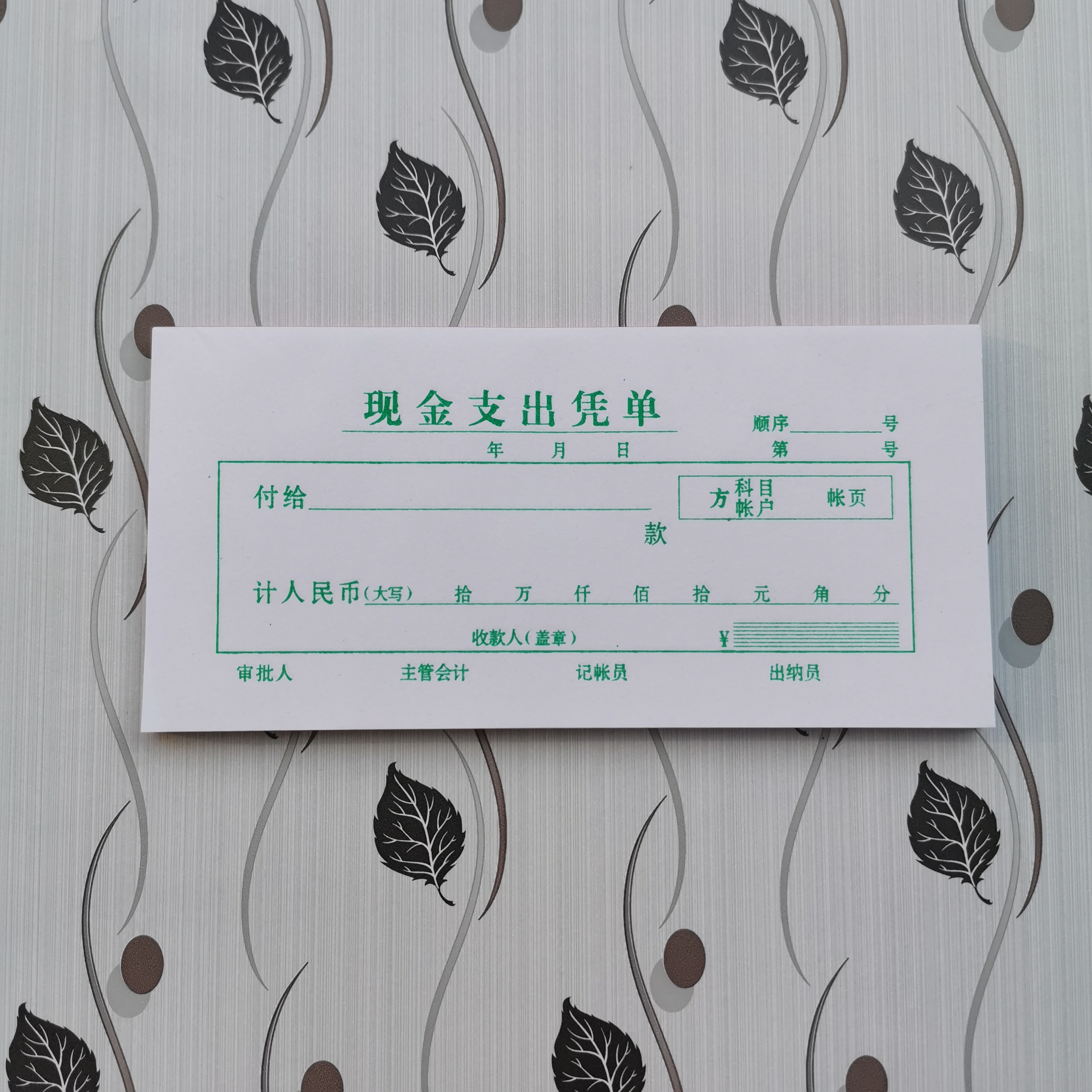 支出凭单48k现金财务会计单据凭证凭据85页财会凭证