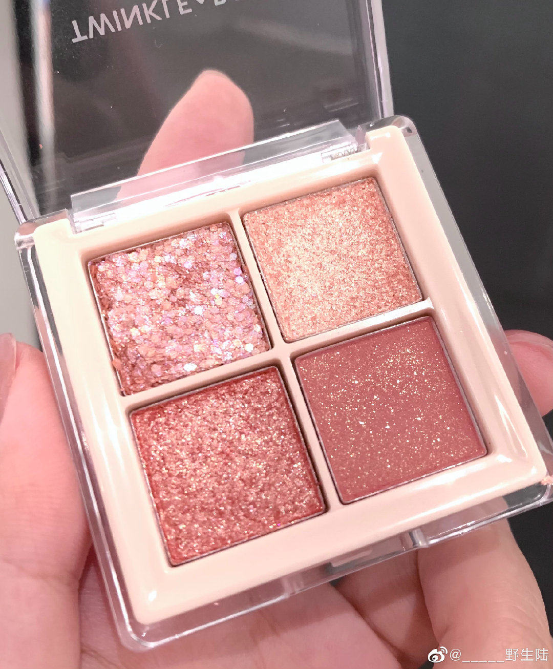 眼影仙女粉色亮片四色落泪poptwinkle韩国现货眼影