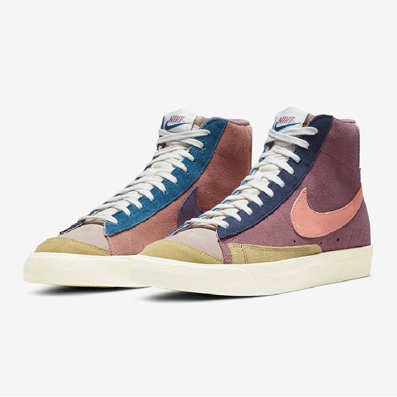 正品耐克blazermid开拓者多彩拼色男鞋休闲板鞋运动休闲鞋