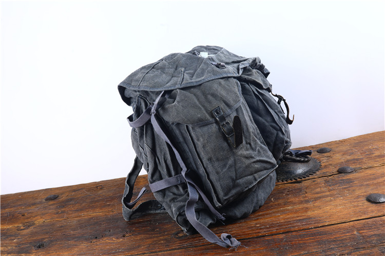 7080法军版双肩背包蓝帆帆布vintage阿美咔叽rrl双肩背包