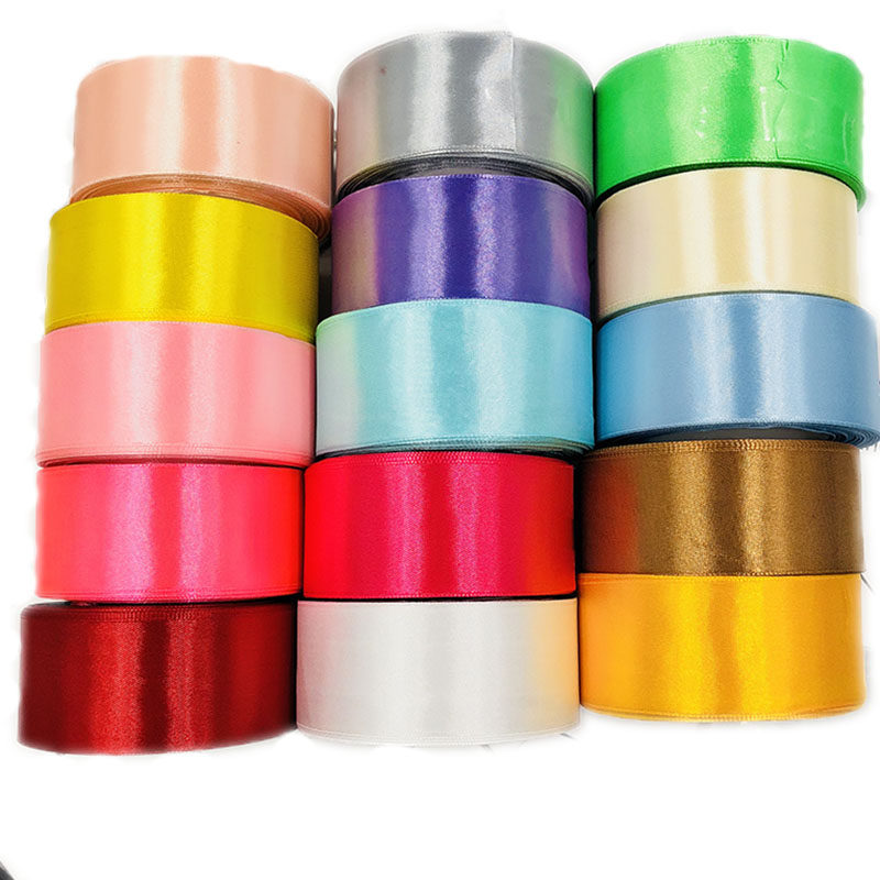 厂家4cm厘米丝带手工玫瑰花材料婚礼椅背礼品丝带