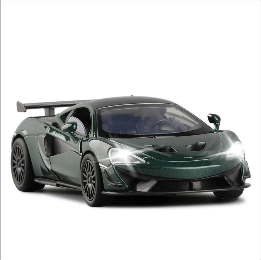 jkm1凯伦570sgt4超跑合金车模声光回力仿真车模