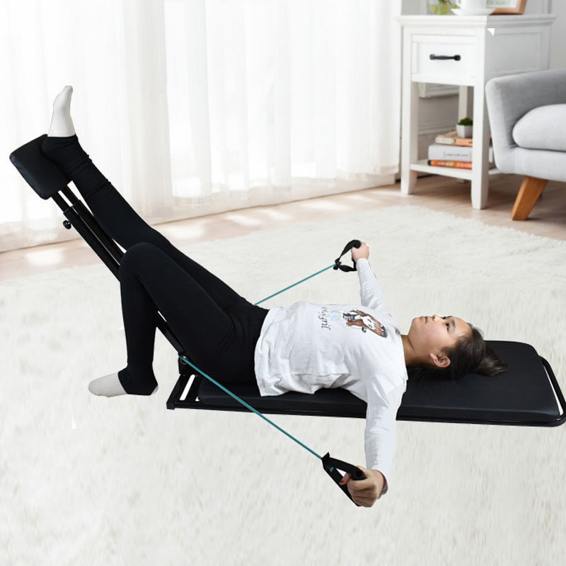 拉筋床拉筋凳家用拉筋板拉筋器实木折叠 绑带瘦腿抻筋拉伸神器
