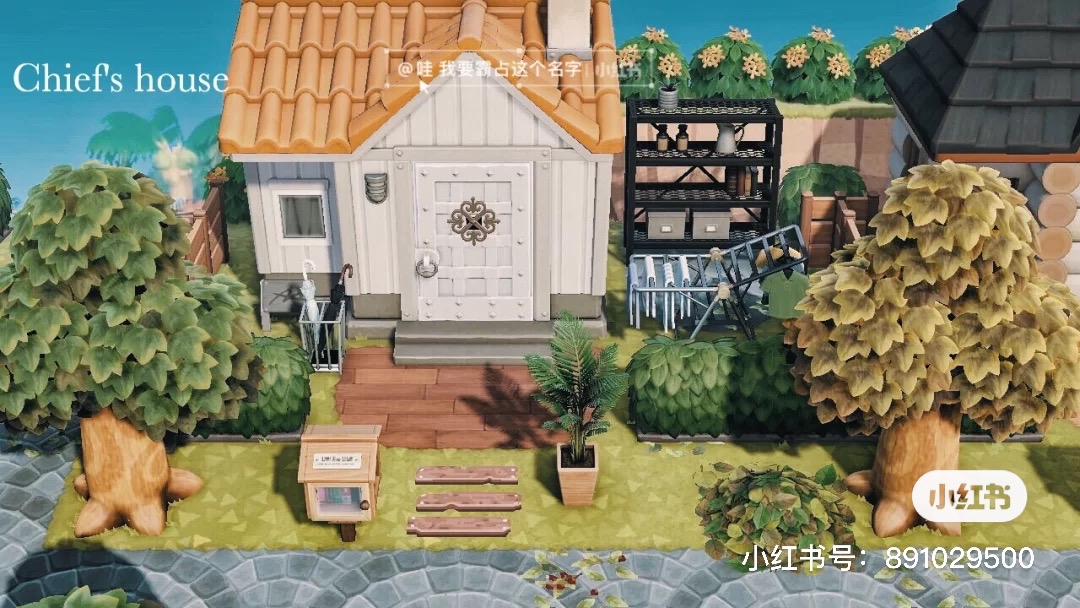 动森动物森友会岛民房屋周边之森系3个周边小动物房屋