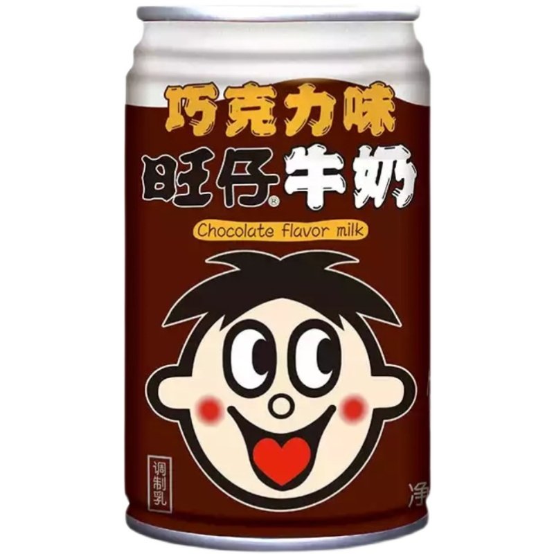 旺旺旺仔牛奶巧克力味奶罐装整箱职业版罐小礼调制乳风味奶