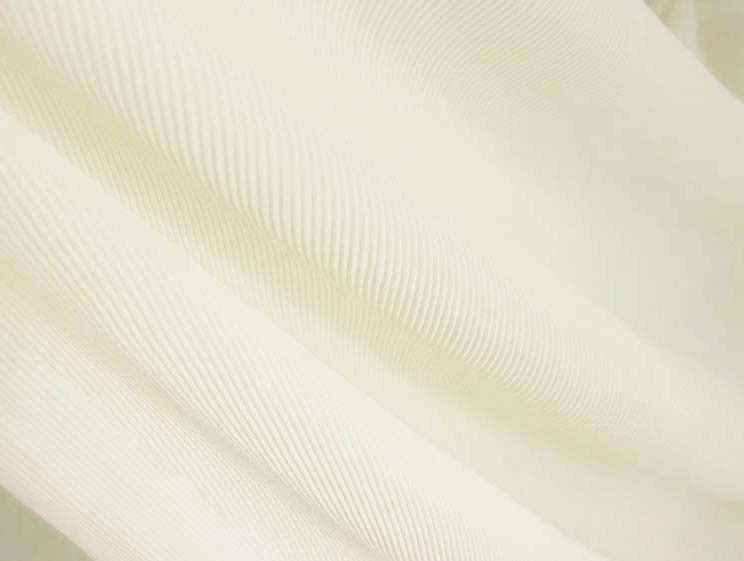 柔软高档粉色白色百褶布料服装面料 细褶子雪纺纱褶皱布料夏裙料