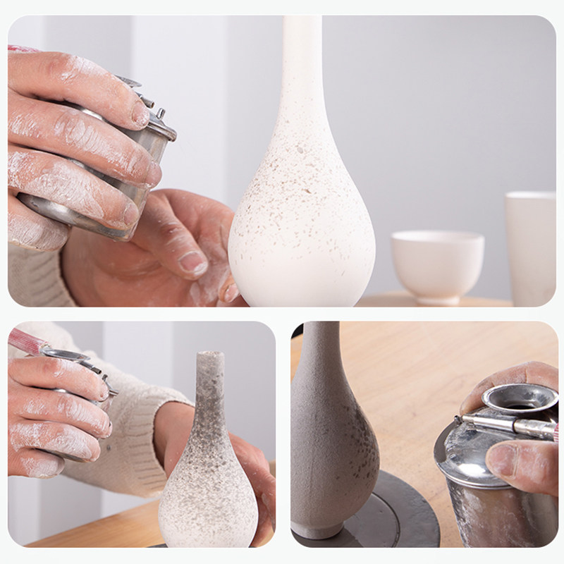 造物空间不锈钢吹釉壶绘画喷壶陶泥油壶陶艺喷笔模型制作工具