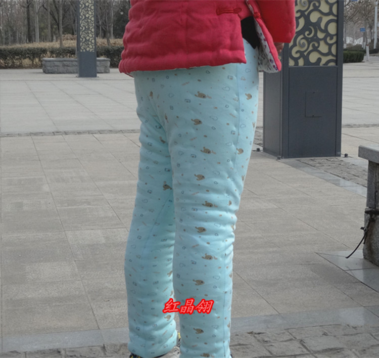 红晶翎定做女式成人手工高档冬装保暖纯棉棉花棉裤