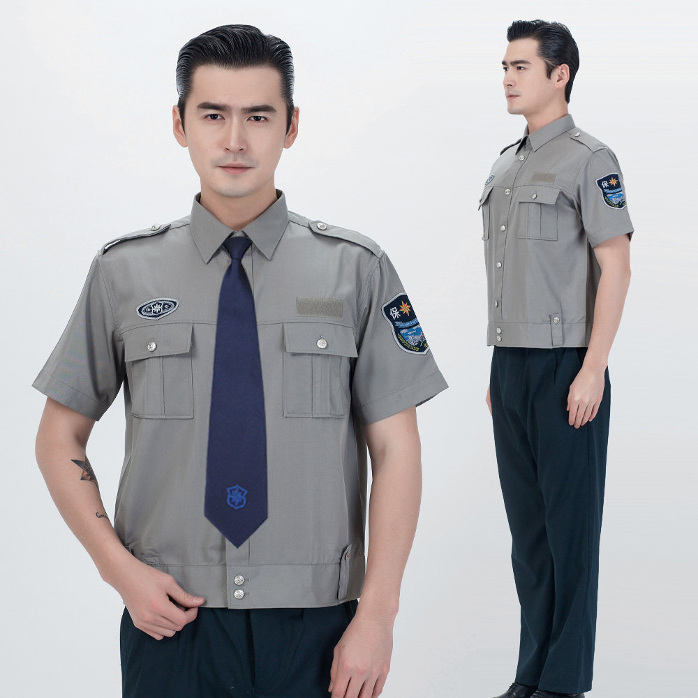 2011新式保安工作服夏装短袖裤子安保制服套装男夏季服装物业衣服