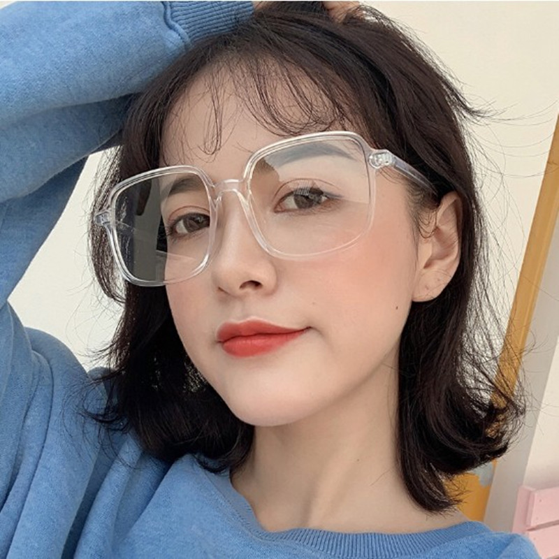 大脸眼镜镜框显瘦复古圆脸方脸文艺百搭网红防蓝光镜