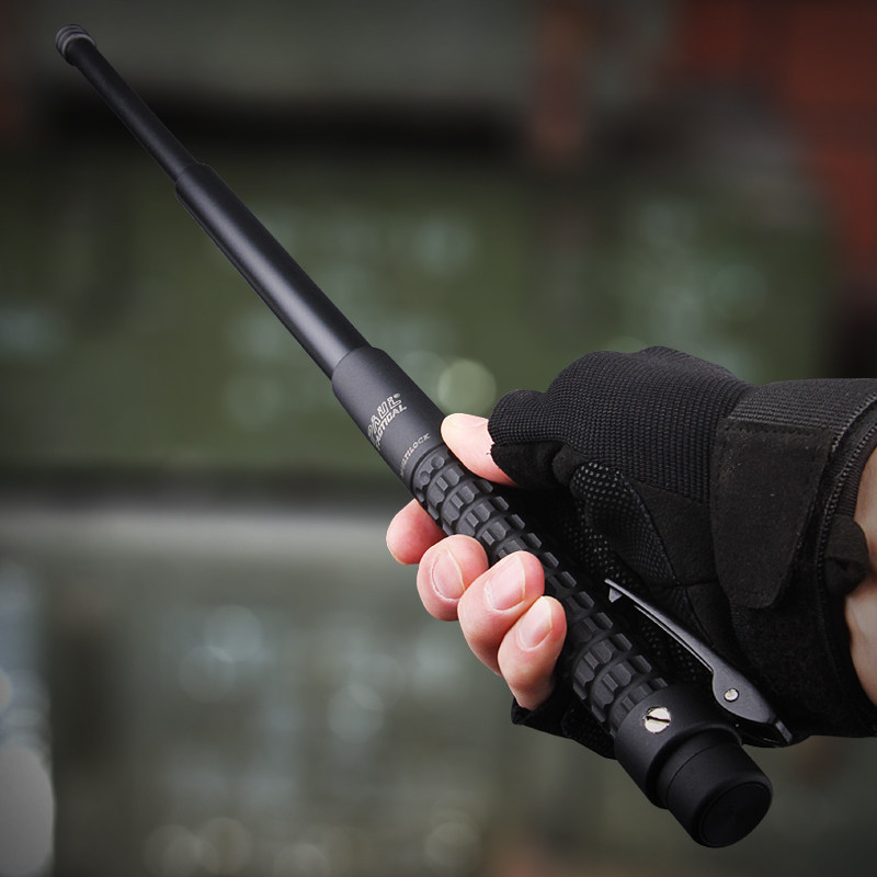 we装备库弘安保罗机械特工城市通勤机械甩棍防狼棍2019新品